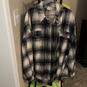 Blue plaid shacket